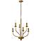 Westley 6 Lts Pendant In Brass