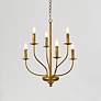 1_Westley 6 Lts Pendant In Brass