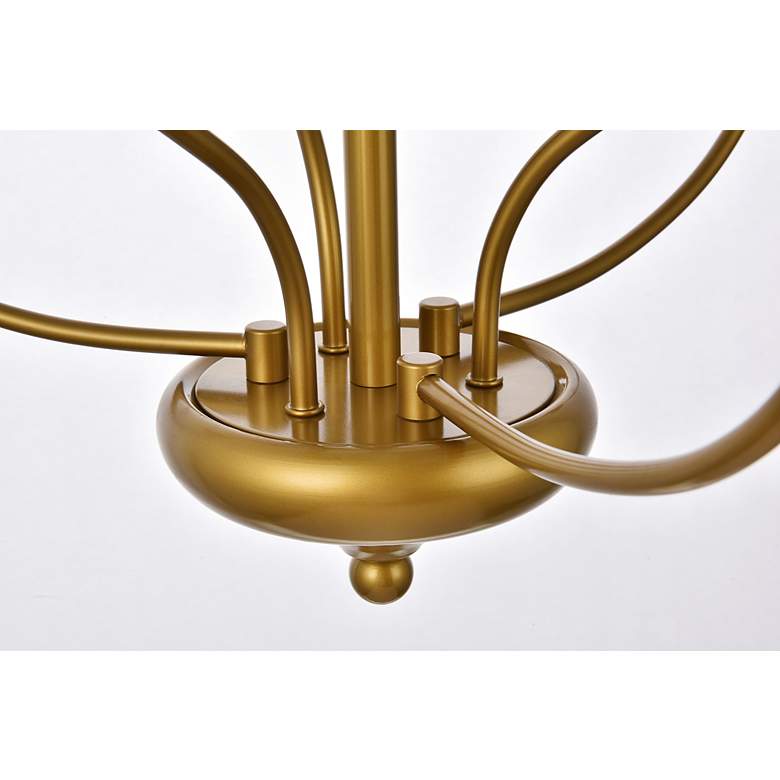 Image 7 Westley 6 Lts Pendant In Brass more views