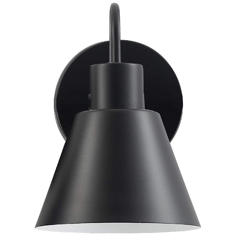 Image 1 Westley 8.25" High Matte Black Finish Wall Sconce