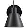 Westley 8.25" High Matte Black Finish Wall Sconce