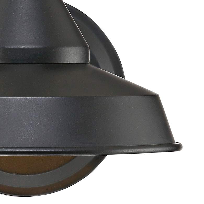 Image 4 Westley 8 1/2" High Black Finish LED Barn Light Sconce more views
