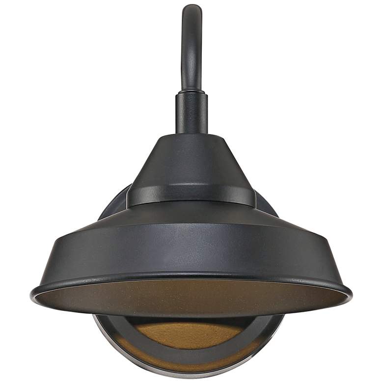 Image 6 Westley 8 1/2 inch High Black Finish LED Barn Light Sconce more views