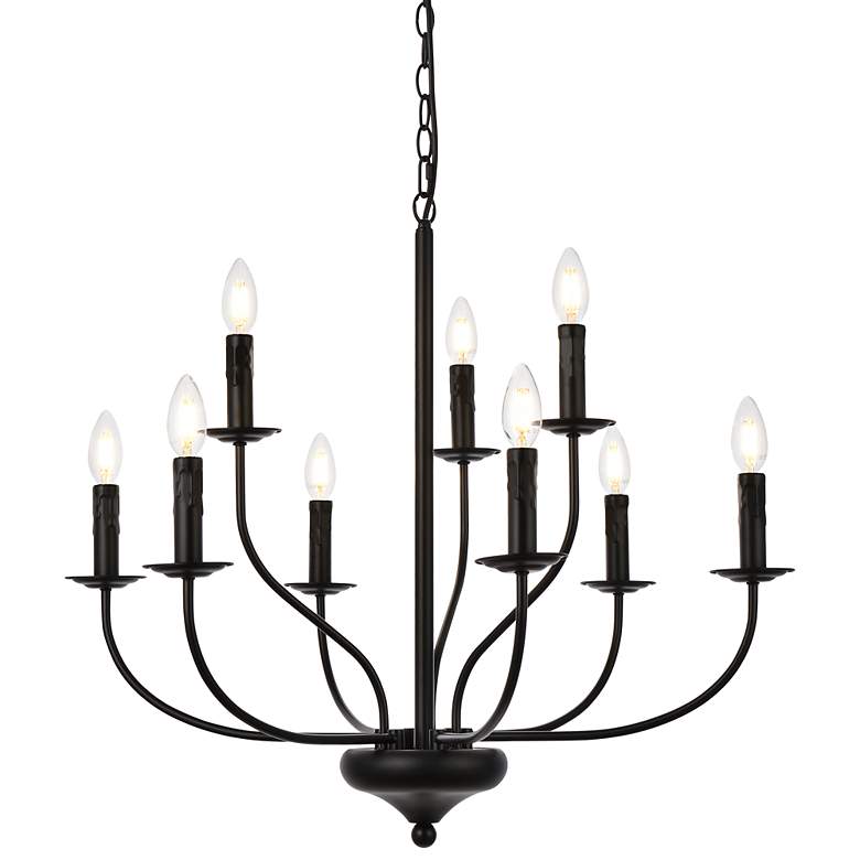 Image 3 Westley 9 Lts Pendant In Black
