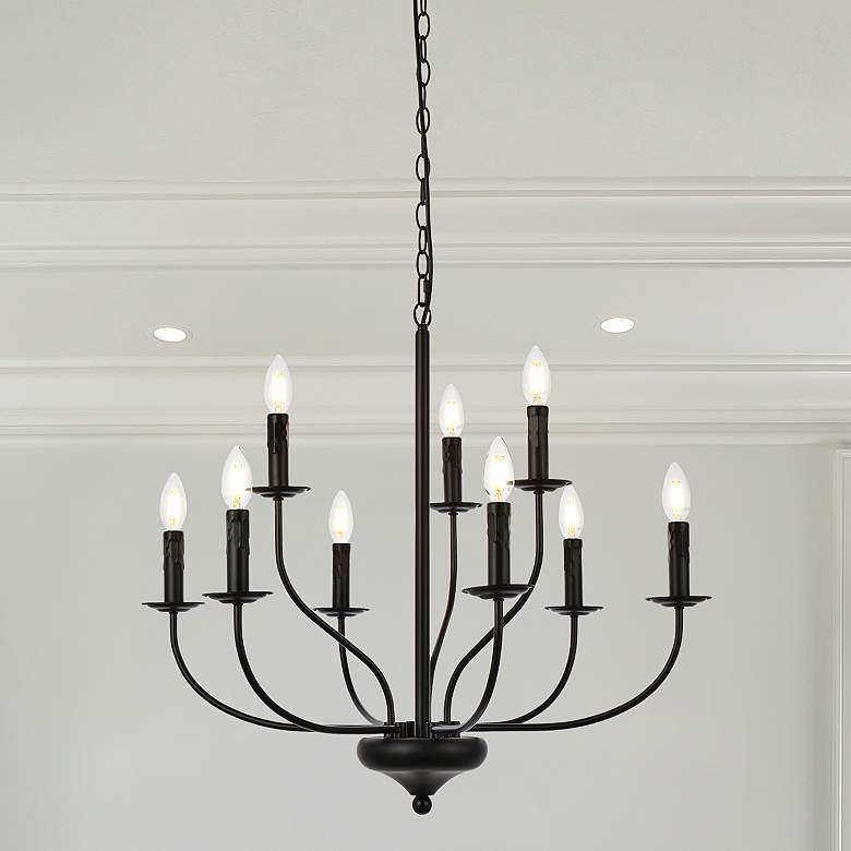 Image 2 Westley 9 Lts Pendant In Black