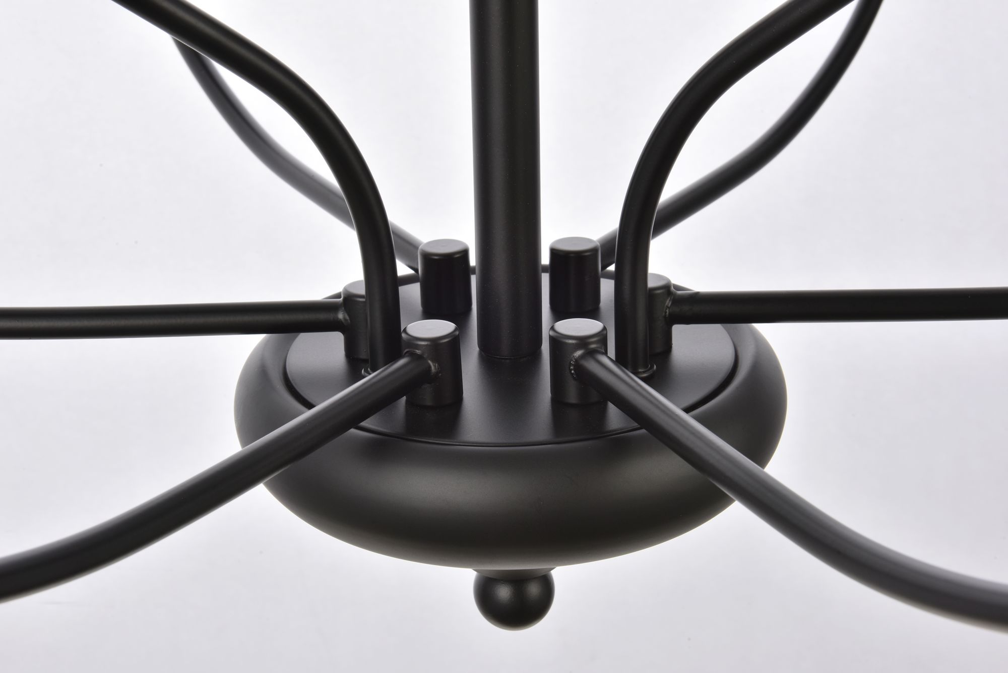 Westley 9 Lts Pendant In Black in scene