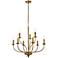 Westley 9 Lts Pendant In Brass