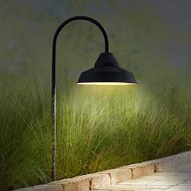 Image4 of Westley Black 8-Piece LED Landscape Path Light Set more views