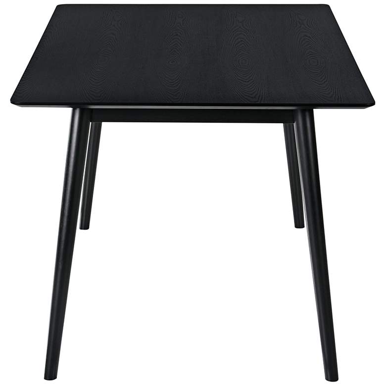 Image 6 Westmont 59" Wide Black Wood Rectangular Dining Table more views