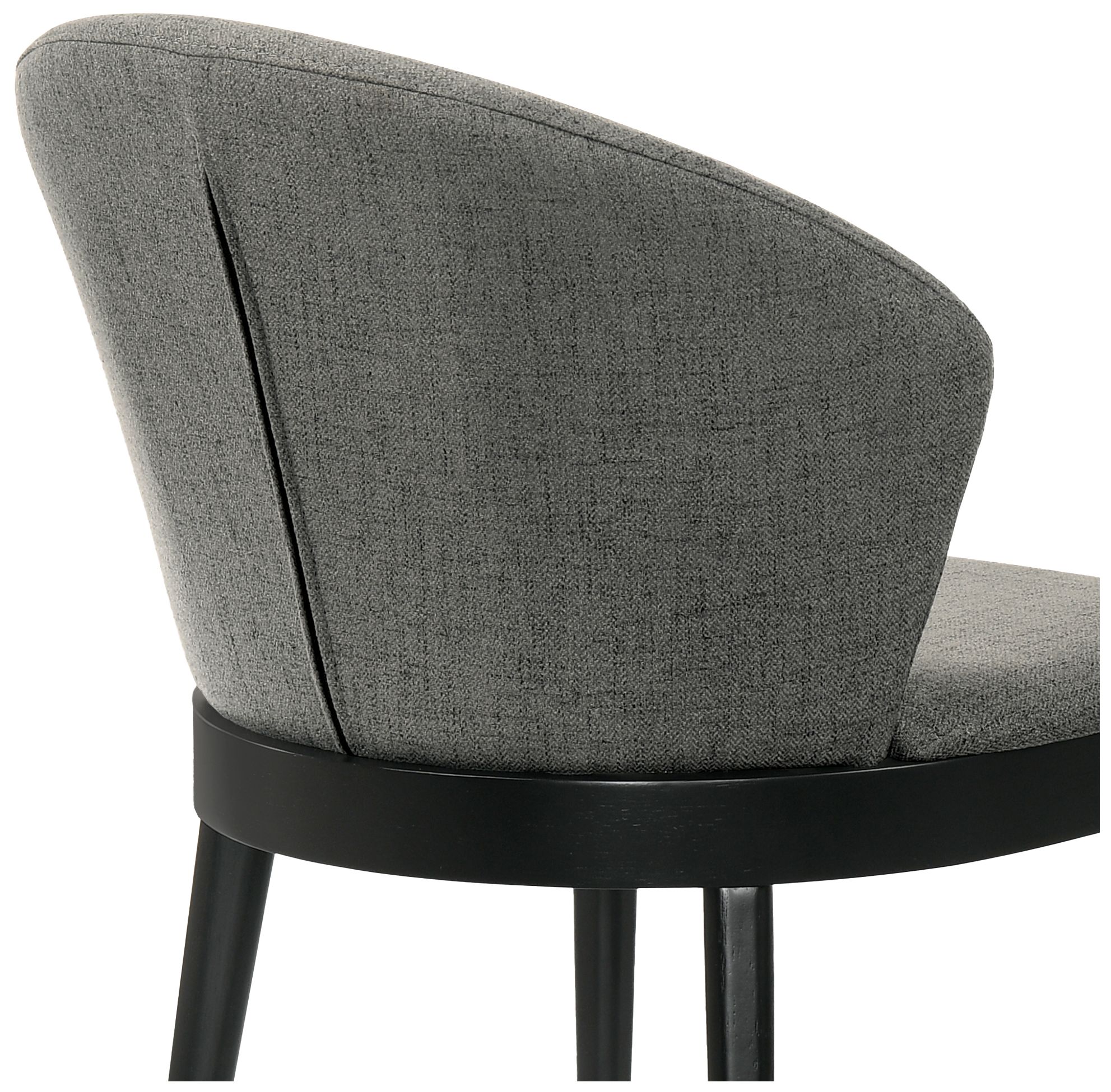 Image 7 Westmont and Juno 5 Piece Dining Set in Charcoal and Black Wood more views