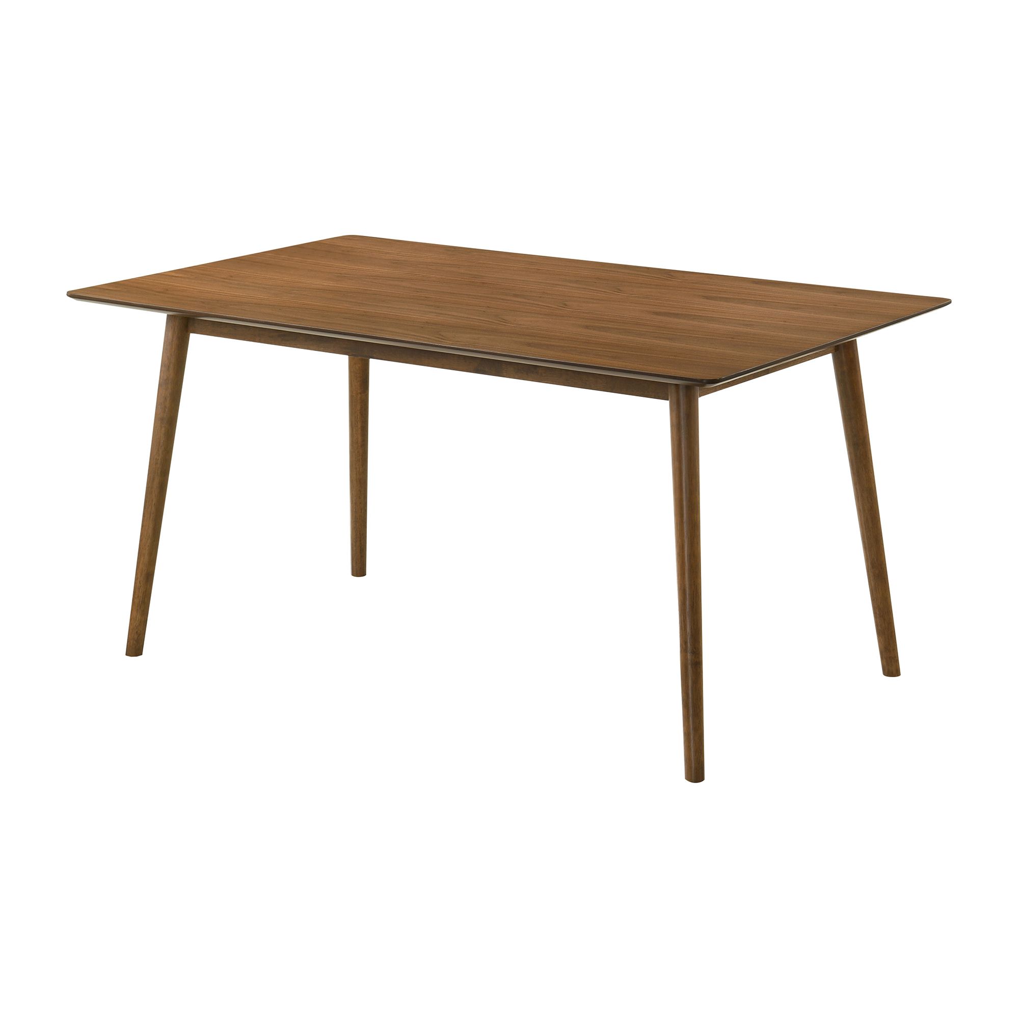 Image 5 Westmont Santana 5 Piece Dining Table Set in Walnut Wood and Orange Fabric more views