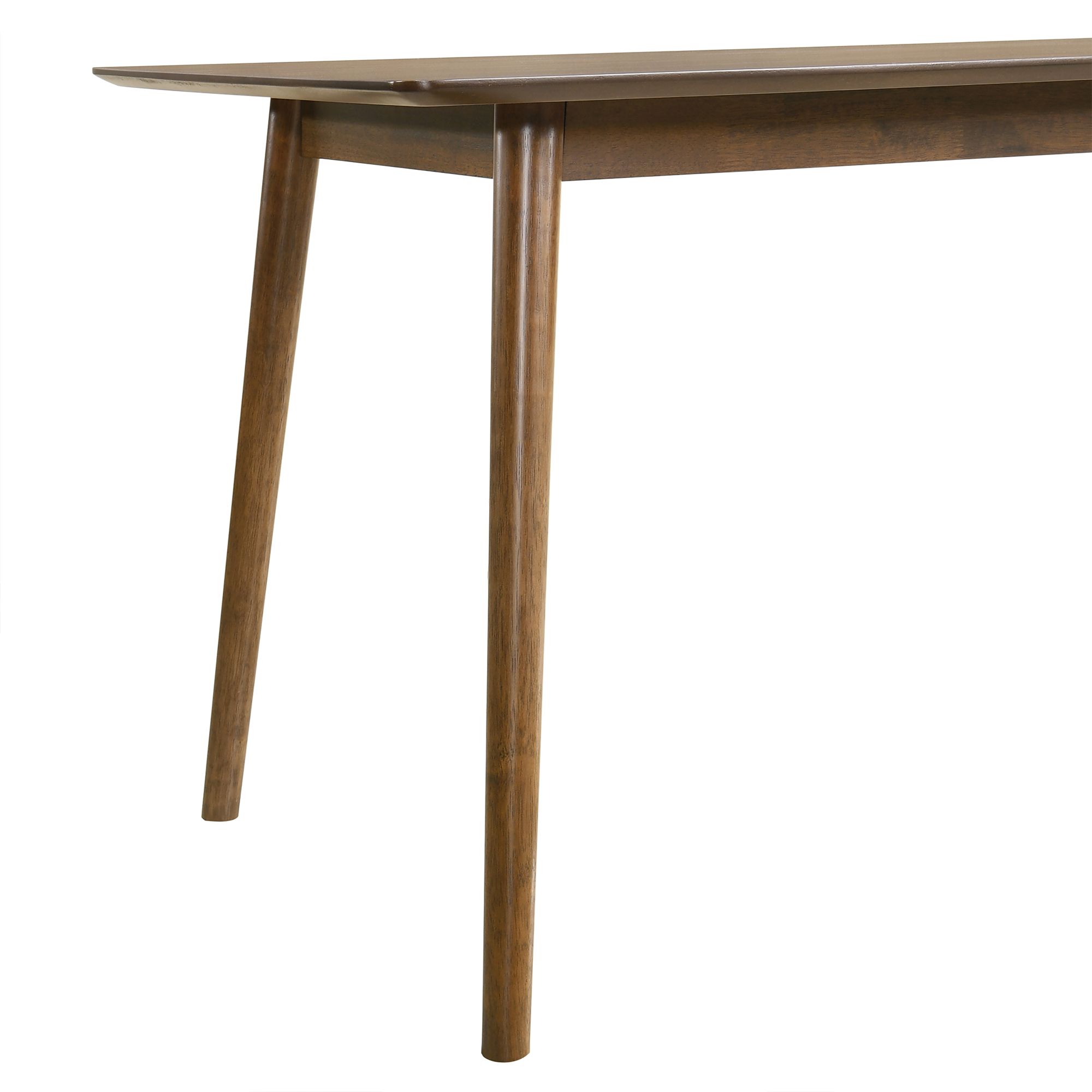 Westmont Santana 5 Piece Dining Table Set in Walnut Wood, Charcoal Fabric