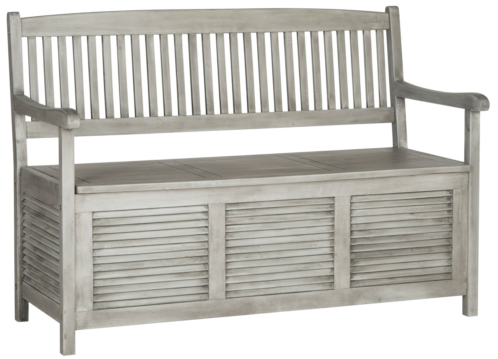 Grey bench seat discount outdoor