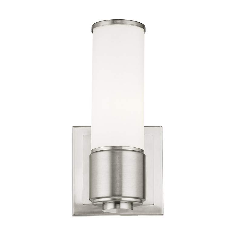 Image 5 Weston 1 Light Brushed Nickel ADA Wall Sconce Bath Vanity more views