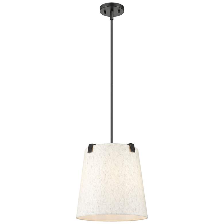 Image 2 Weston 13" Wide Matte Black Pendant Light