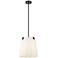 Weston 13" Wide Matte Black Pendant Light