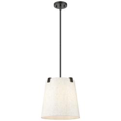 Weston 13" Wide Matte Black Pendant Light