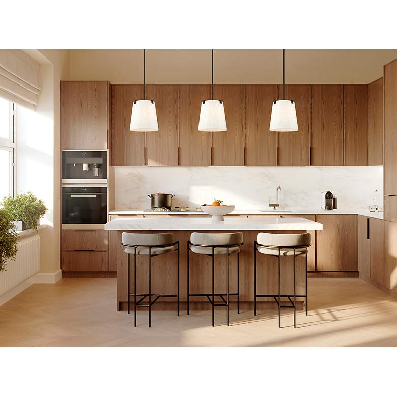 Image 3 Weston 13" Wide Matte Black Pendant Light more views