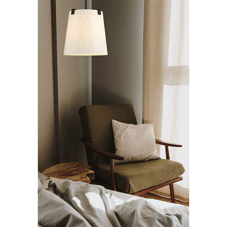 Image 4 Weston 13" Wide Matte Black Pendant Light more views