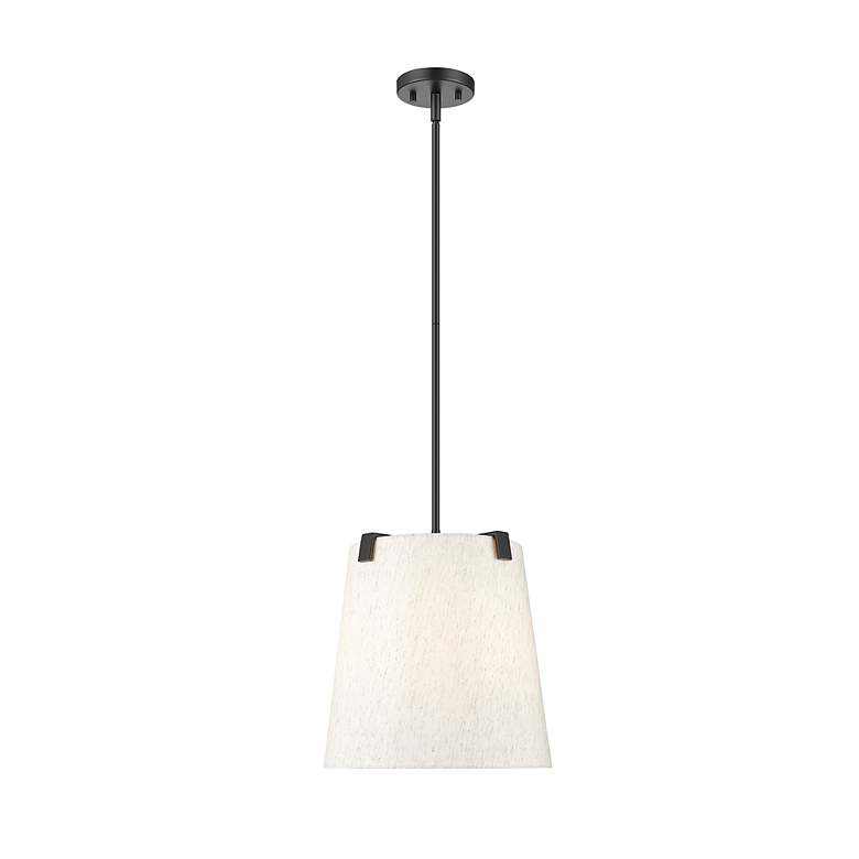 Image 5 Weston 13" Wide Matte Black Pendant Light more views