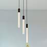 1_Weston 16" Wide Black LED Multi-Light Pendant