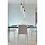 3_Weston 16" Wide Black LED Multi-Light Pendant more views
