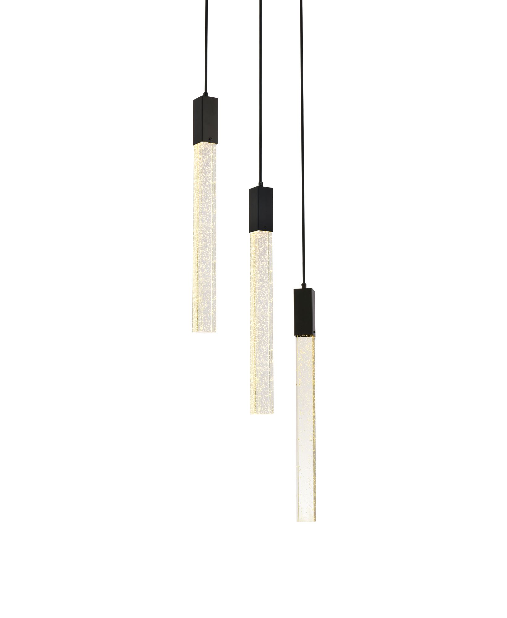 Image 4 Weston 16" Wide Black LED Multi-Light Pendant more views