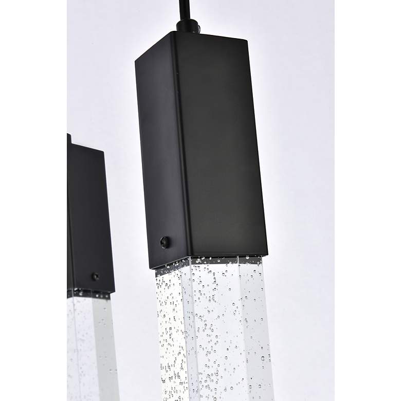 Image 7 Weston 16" Wide Black Metal Crystal 5-Light Pendant more views
