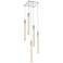 Weston 16" Wide Chrome Crystal Multi-Light Pendant