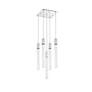 Weston 16" Wide Chrome Crystal Multi-Light Pendant in scene