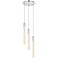 Weston 16" Wide Chrome Crystal Raindrops 3-Light Pendant