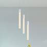 2_Weston 16" Wide Chrome Crystal Raindrops 3-Light Pendant