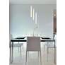 4_Weston 16" Wide Chrome Crystal Raindrops 3-Light Pendant more views