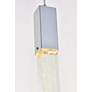 6_Weston 16" Wide Chrome Crystal Raindrops 3-Light Pendant more views
