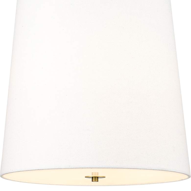 Image 4 Weston 18" Wide Modern Gold Pendant Light with Linen Shade more views