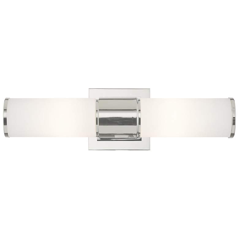 Image 1 Weston 2 Light Polished Nickel Wall Sconce