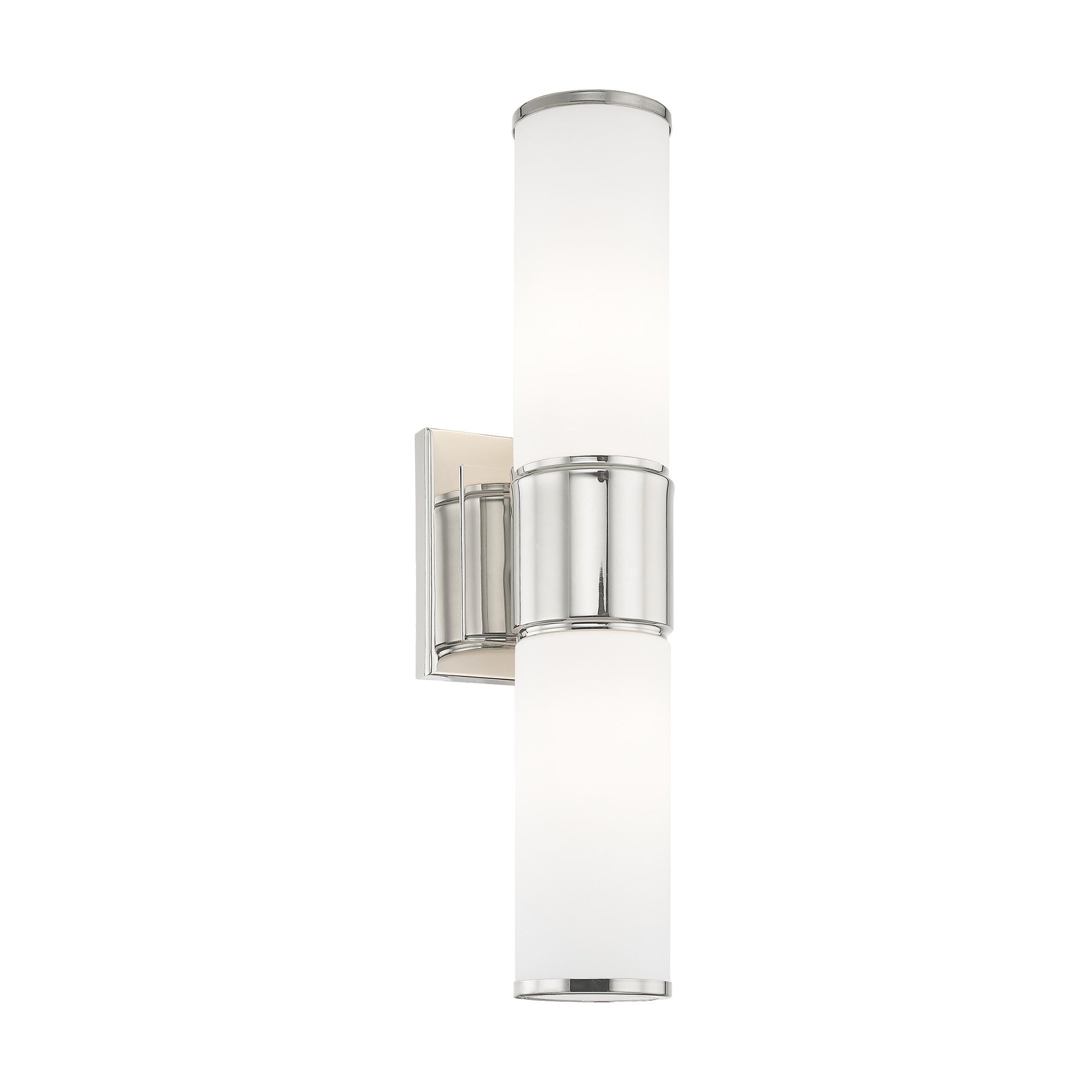 Weston 2 Light Polished Nickel Wall Sconce