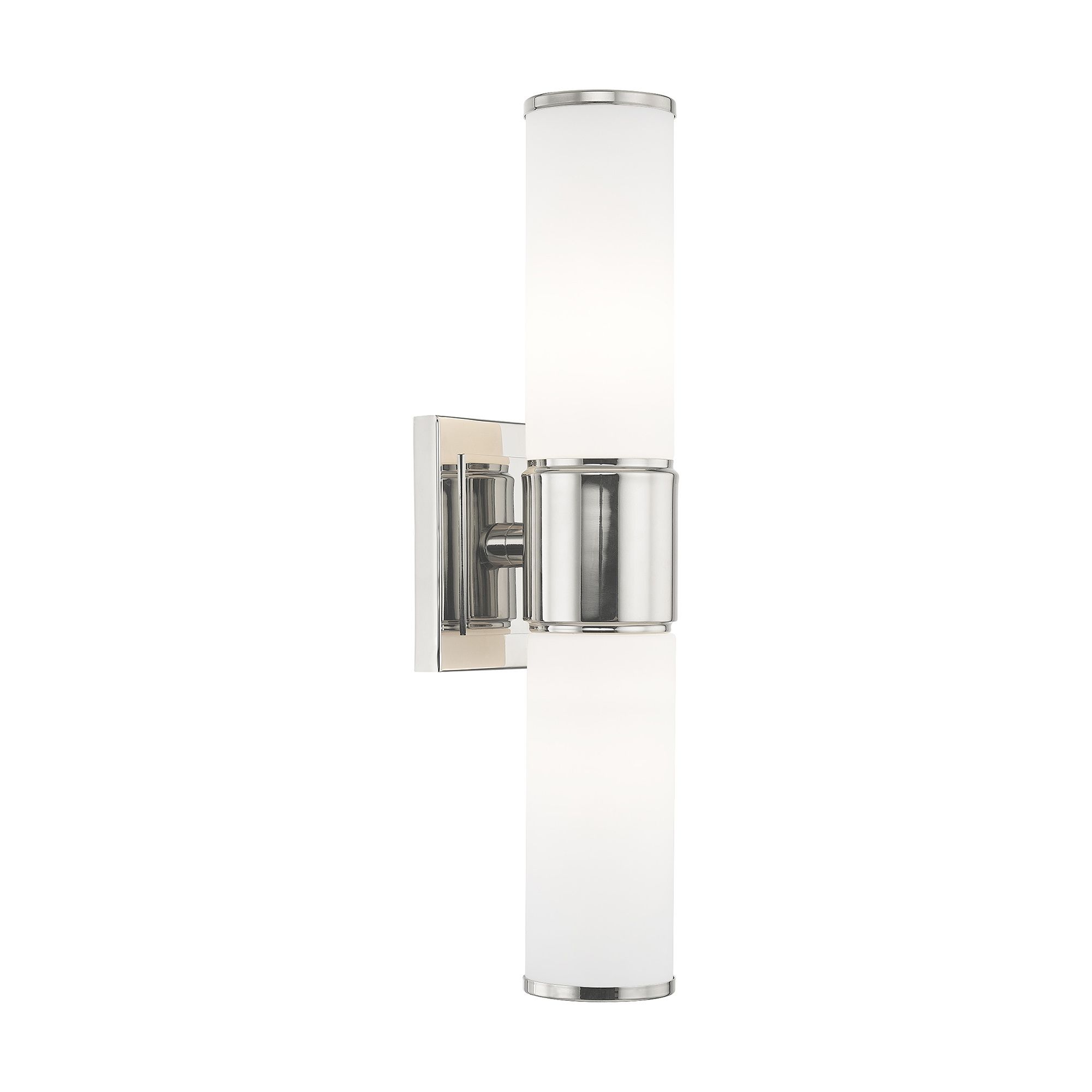 Weston 2 Light Polished Nickel Wall Sconce