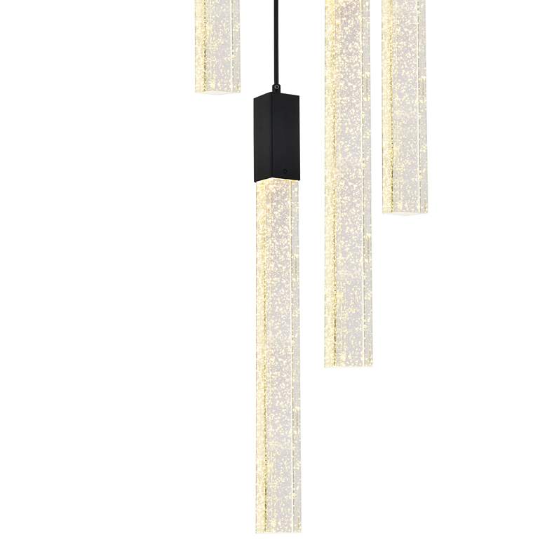 Image 4 Weston 20" Wide Black 5-Light LED Multi Light Pendant more views