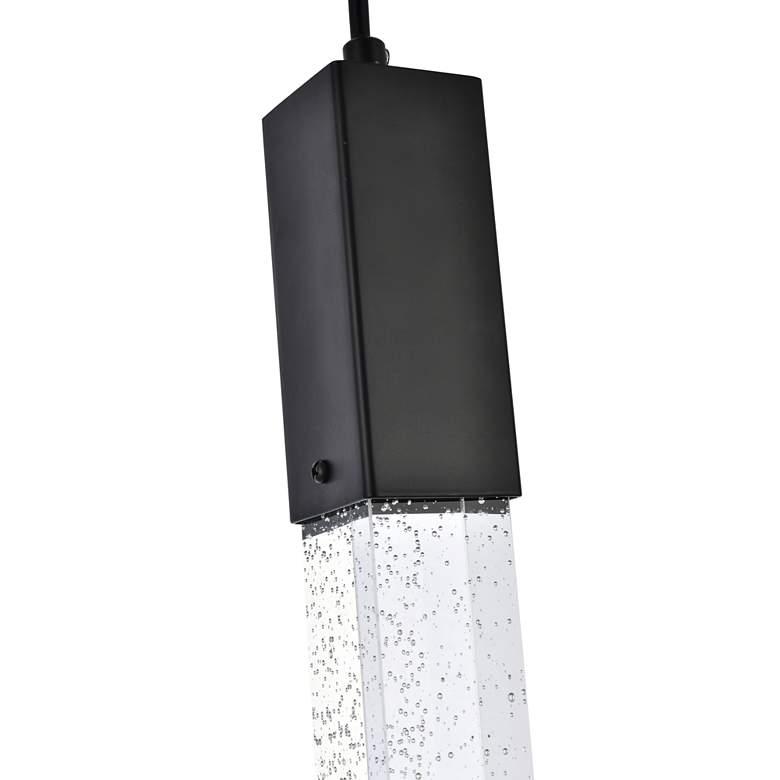 Image 5 Weston 20 inch Wide Black 5-Light LED Multi Light Pendant more views