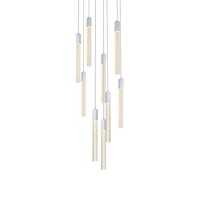 Image 4 Weston 24" Wide Chrome LED Multi-Light Pendant more views