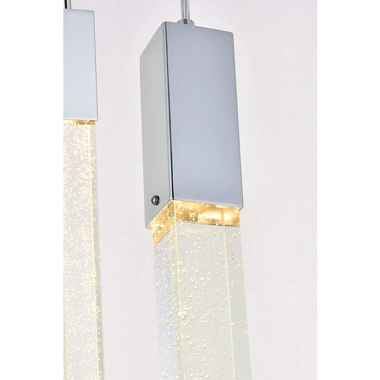 Image 5 Weston 24" Wide Chrome LED Multi-Light Pendant more views