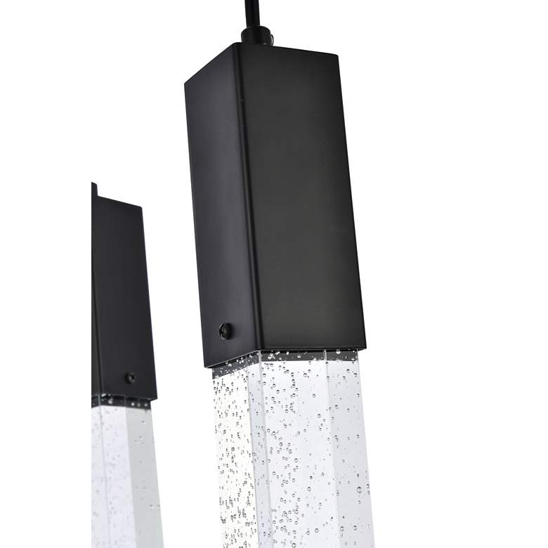 Image 5 Weston 26" Wide Black Crystal 13-Light LED Cluster Pendant more views