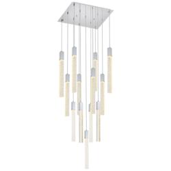 Weston 26" Wide Chrome LED Multi-Light Pendant