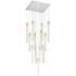 Weston 26" Wide Chrome LED Multi-Light Pendant