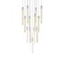 4_Weston 26" Wide Chrome LED Multi-Light Pendant more views