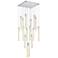 Weston 30" Wide Chrome Crystal Raindrops 16-Light Pendant