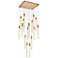 Weston 30" Wide Satin Gold Multi-Light LED Pendant