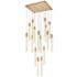 Weston 30" Wide Satin Gold Multi-Light LED Pendant