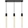 Weston 32" Wide Black LED Multi-Light Pendant